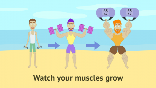 اسکرین شات بازی Muscle Clicker: Gym Game 1