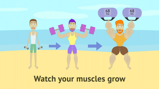 اسکرین شات 1 بازی Muscle Clicker: Gym Game