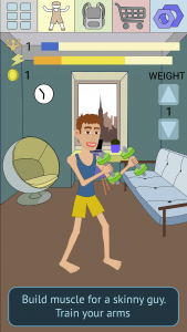 اسکرین شات بازی Muscle Clicker 2: RPG Gym Game 1