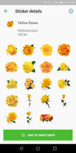 اسکرین شات برنامه Roses Stickers  (WAStickerApps) 3