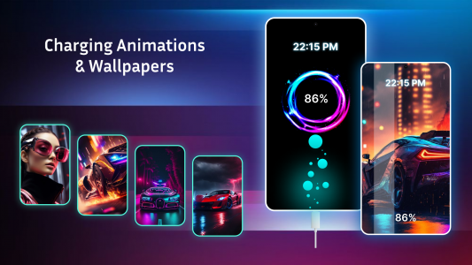 اسکرین شات 1 برنامه Battery Charging Animation App