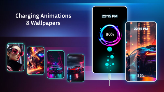 اسکرین شات 1 برنامه Battery Charging Animation App