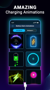 اسکرین شات 2 برنامه Battery Charging Animation App