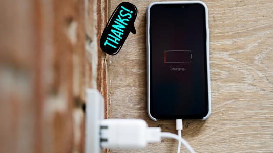 اسکرین شات 1 برنامه Battery Charge Voice