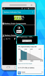 اسکرین شات 2 برنامه battery indicator