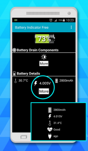 اسکرین شات برنامه battery indicator 3