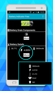 اسکرین شات 3 برنامه battery indicator