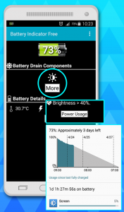 اسکرین شات برنامه battery indicator 2