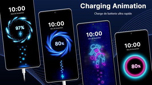 اسکرین شات 3 برنامه Battery Charging Animation