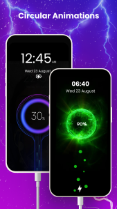 اسکرین شات 3 برنامه Battery Charging Animation App
