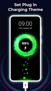 اسکرین شات برنامه Battery Charging Animation App 2