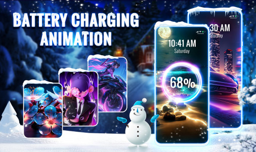اسکرین شات برنامه Battery Charging Animation 4D 1