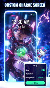 اسکرین شات 4 برنامه Battery Charging Animation 4D