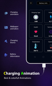 اسکرین شات برنامه Battery Charging Animation App 6