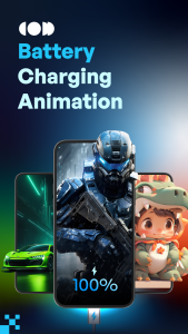 اسکرین شات 1 برنامه Battery Charging Animation 4K