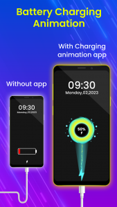 اسکرین شات 2 برنامه Battery Charging Animation