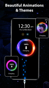 اسکرین شات 4 برنامه Battery Charge Animated Theme