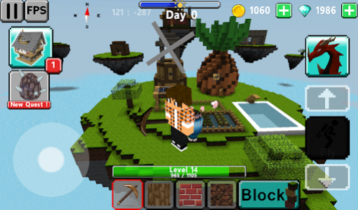 اسکرین شات بازی Sky & Block Race 3D : multiplayer 4
