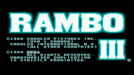 اسکرین شات بازی شبیه ساز: رامبو 3 سگا 1