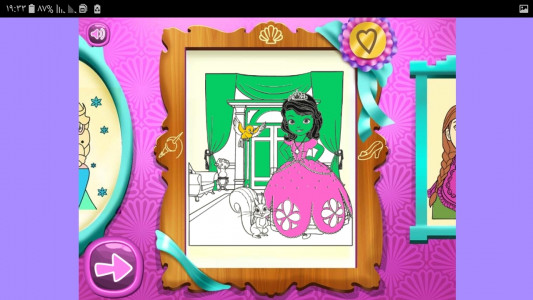 اسکرین شات بازی دفتر نقاشی رنگ آمیزی دخترانه پرنسس ها 10
