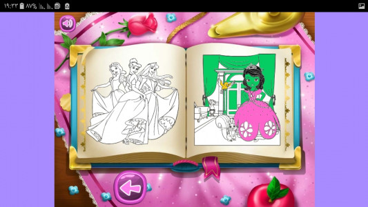 اسکرین شات بازی دفتر نقاشی رنگ آمیزی دخترانه پرنسس ها 8