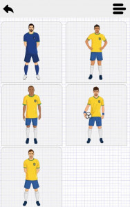 اسکرین شات برنامه Draw & Pixel Football Players 3