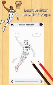 اسکرین شات برنامه Color Or Draw Professional US Basketball Players 3