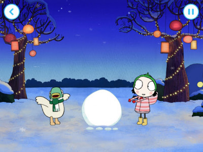 اسکرین شات بازی Sarah & Duck: Build a Snowman 8