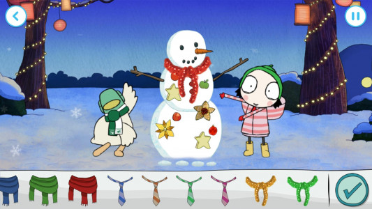 اسکرین شات بازی Sarah & Duck: Build a Snowman 4