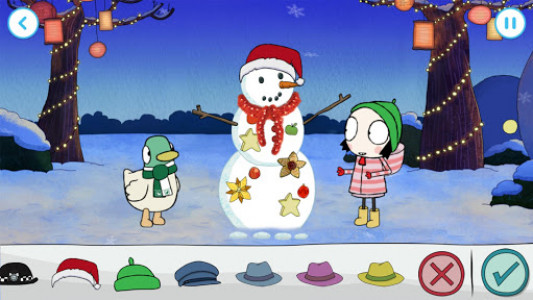 اسکرین شات بازی Sarah & Duck: Build a Snowman 5
