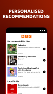 اسکرین شات برنامه BBC Sounds: Radio & Podcasts 5