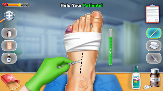 اسکرین شات بازی Foot Care: Offline Doctor Game 1