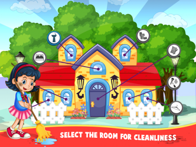 اسکرین شات برنامه Messy House Cleaning: Girl Cleanup Game 6