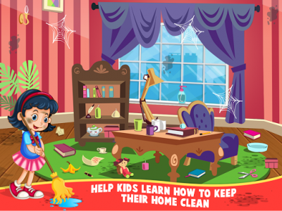 اسکرین شات برنامه Messy House Cleaning: Girl Cleanup Game 5