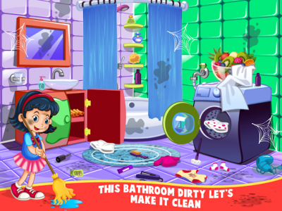 اسکرین شات برنامه Messy House Cleaning: Girl Cleanup Game 8
