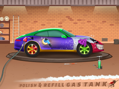 اسکرین شات بازی Superhero Car Wash Car Games 6