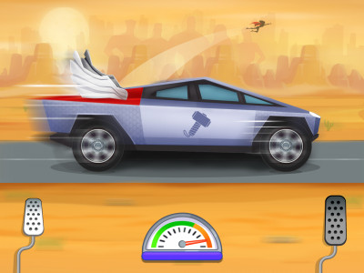 اسکرین شات بازی Superhero Car Wash Car Games 8