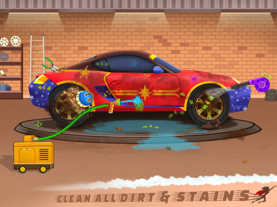 اسکرین شات بازی Superhero Car Wash Car Games 5
