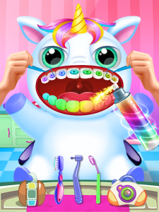 اسکرین شات بازی Little Unicorn Pet Doctor Dentist 1