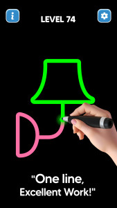 اسکرین شات 1 بازی Line Drawing: No Lift Puzzle