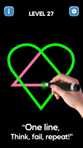 اسکرین شات 3 بازی Line Drawing: No Lift Puzzle