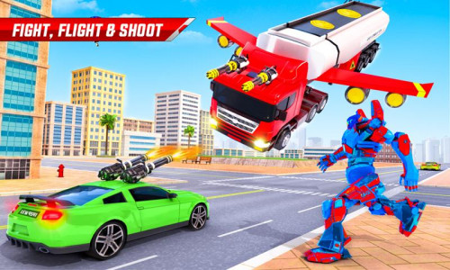 اسکرین شات برنامه Dino Robot Truck Transform 3