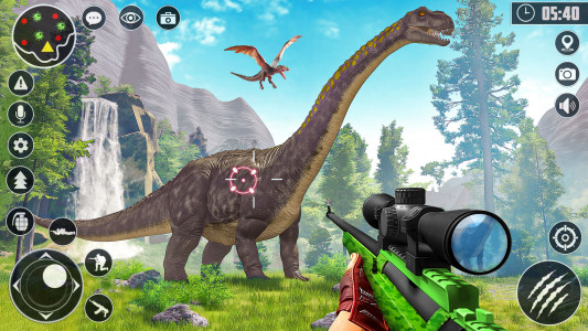 اسکرین شات برنامه Dinosaur Hunter Shooting Games 1