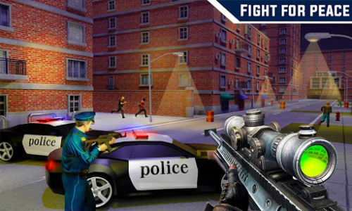 اسکرین شات برنامه Police Sniper Gangster Crime City Shooting Game 2
