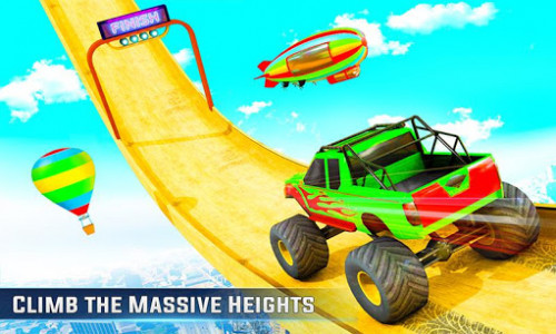 اسکرین شات برنامه Impossible Monster Truck GT Stunt Car Racing Games 3