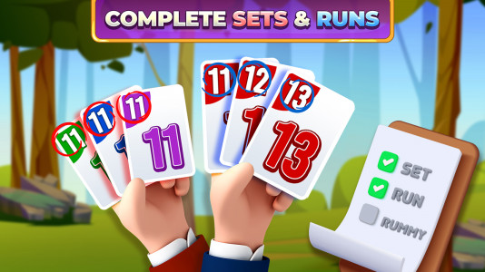 اسکرین شات 2 بازی Rummy Rush - Classic Card Game