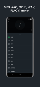 اسکرین شات 2 برنامه Audio Converter (MP3 AAC OPUS)