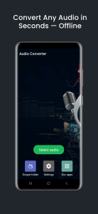 اسکرین شات 1 برنامه Audio Converter (MP3 AAC OPUS)