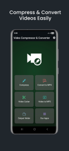 اسکرین شات 1 برنامه Video Compressor & Converter