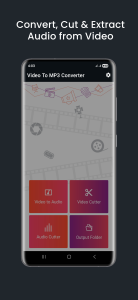 اسکرین شات 1 برنامه Video to Audio Converter